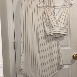 Striped 2 piece outfit